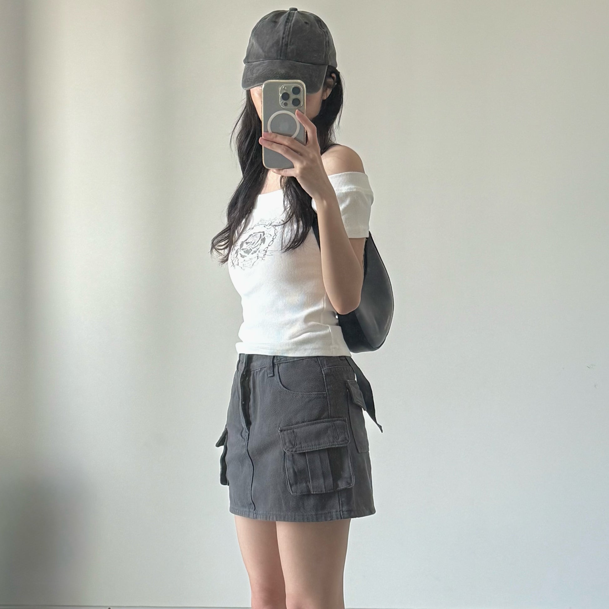 AUG25122 复盘古印花一字肩上衣 Vintage Floral Off Shoulder Top