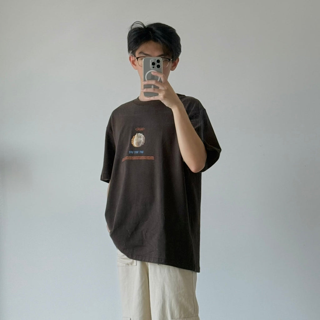 WIWIWI Original Cat | Unisex | Oversized Tee（Ready Stock）