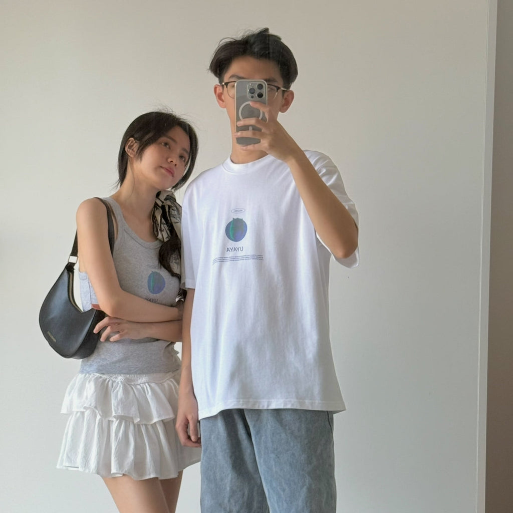 WIWIWI Blue Cat | Unisex | Oversized Tee（Ready Stock）
