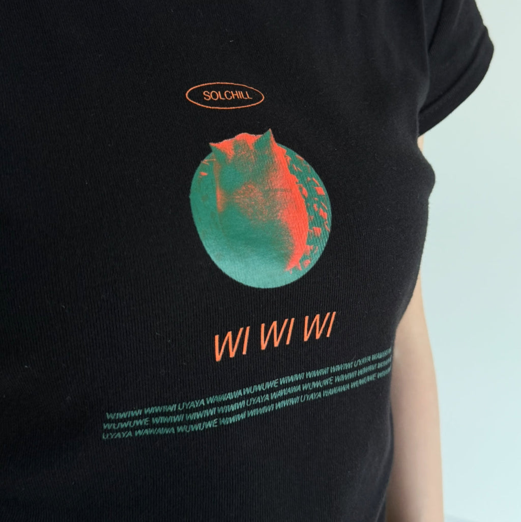 WIWIWI ORANGE Cat |  Girl Top（Ready Stock）