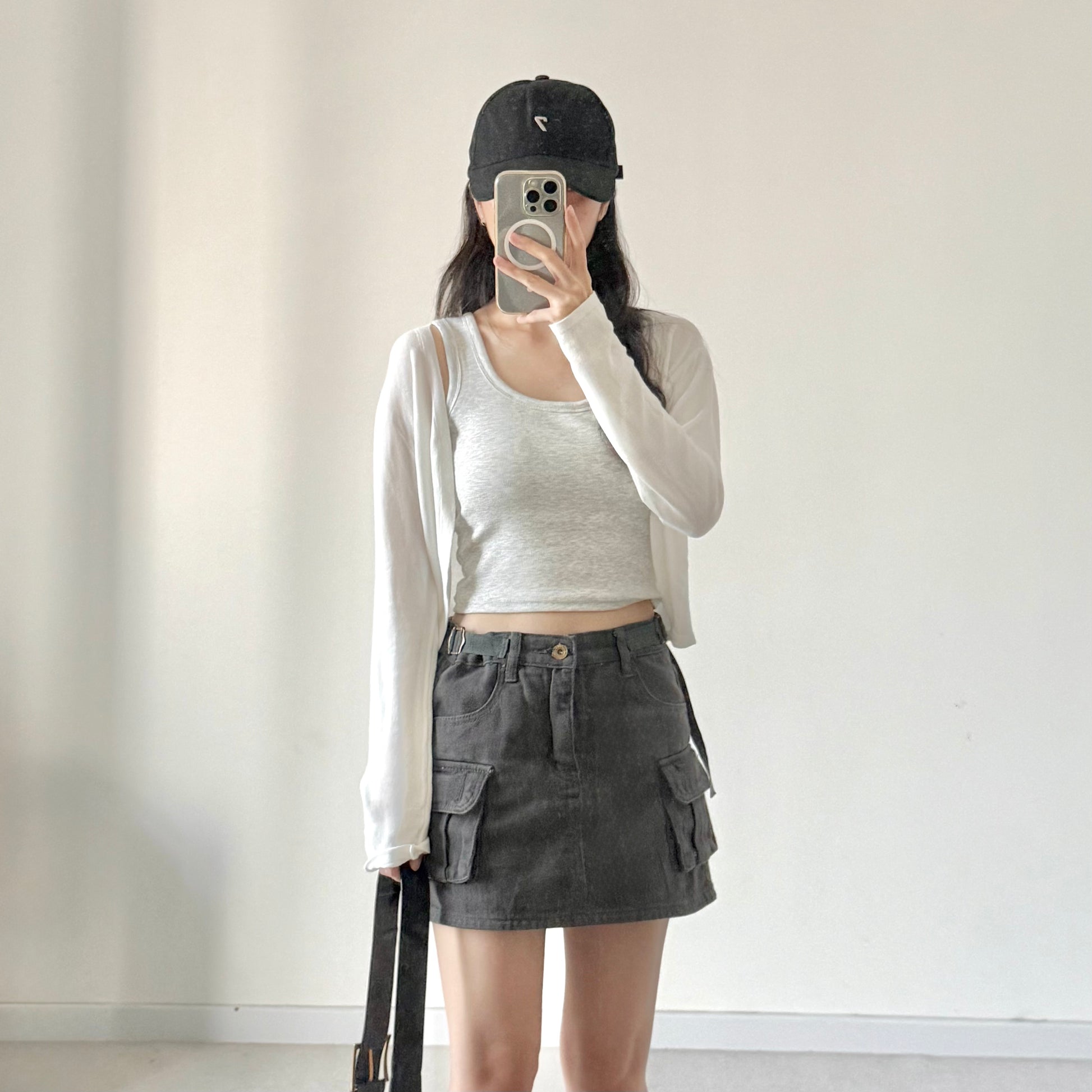 AUG25151 冰丝针织开衫防晒短外套  Ice Silk Knit Cardigan Cooling Short Outerwear