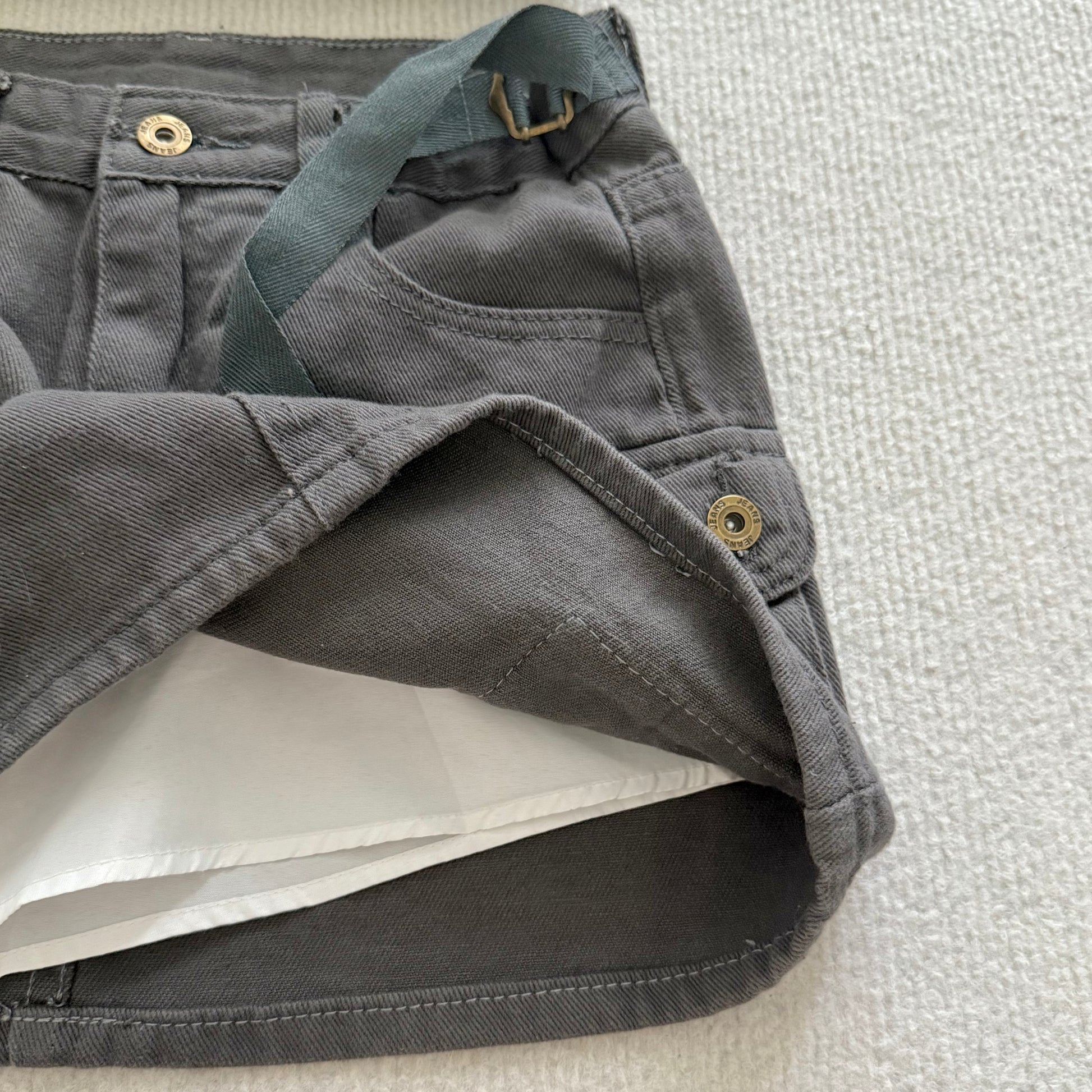 AUG25131 美式辣妹工装短裙 Y2K Baddie Cargo Denim Mini Skirt