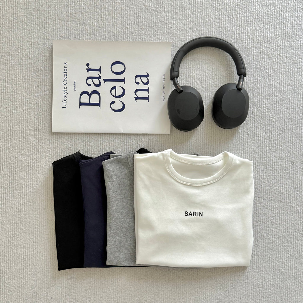 AUG25121 韩系圆领字母T Slim Fit Round Neck Letter Tee