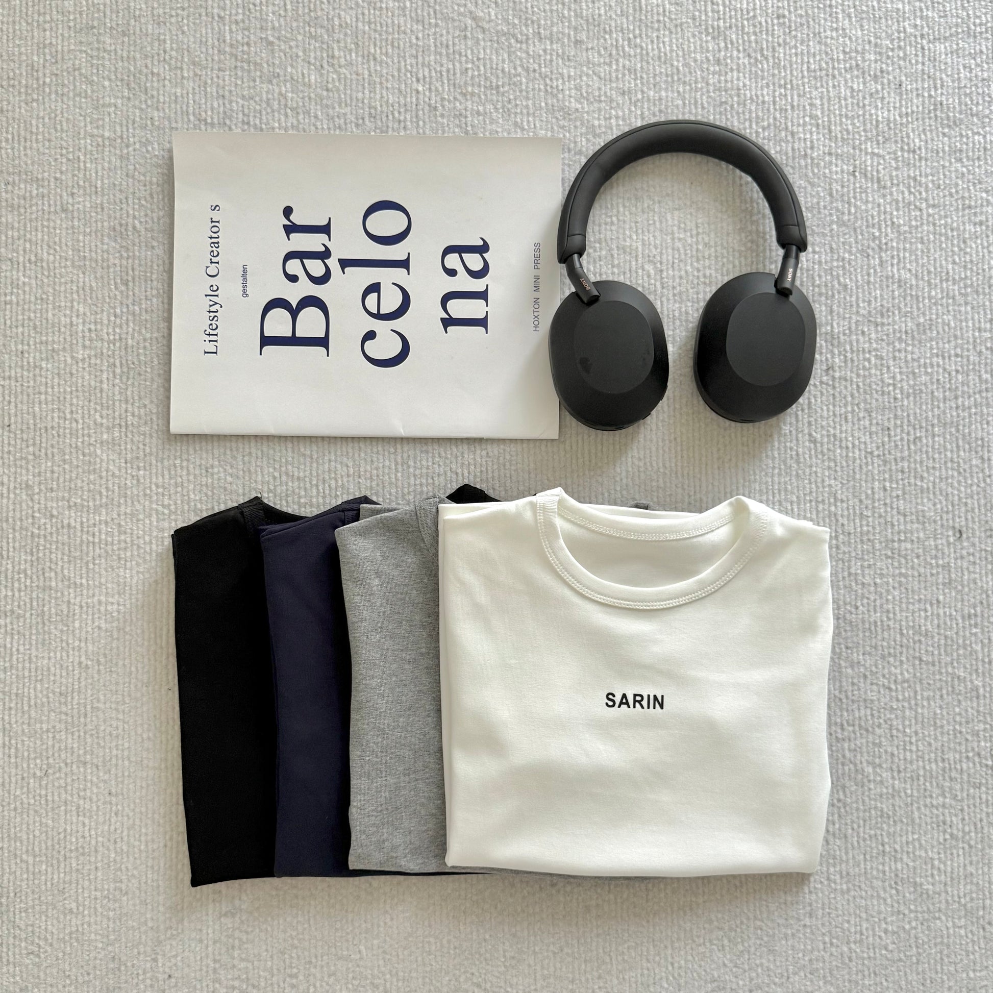 AUG25121 韩系圆领字母T Slim Fit Round Neck Letter Tee
