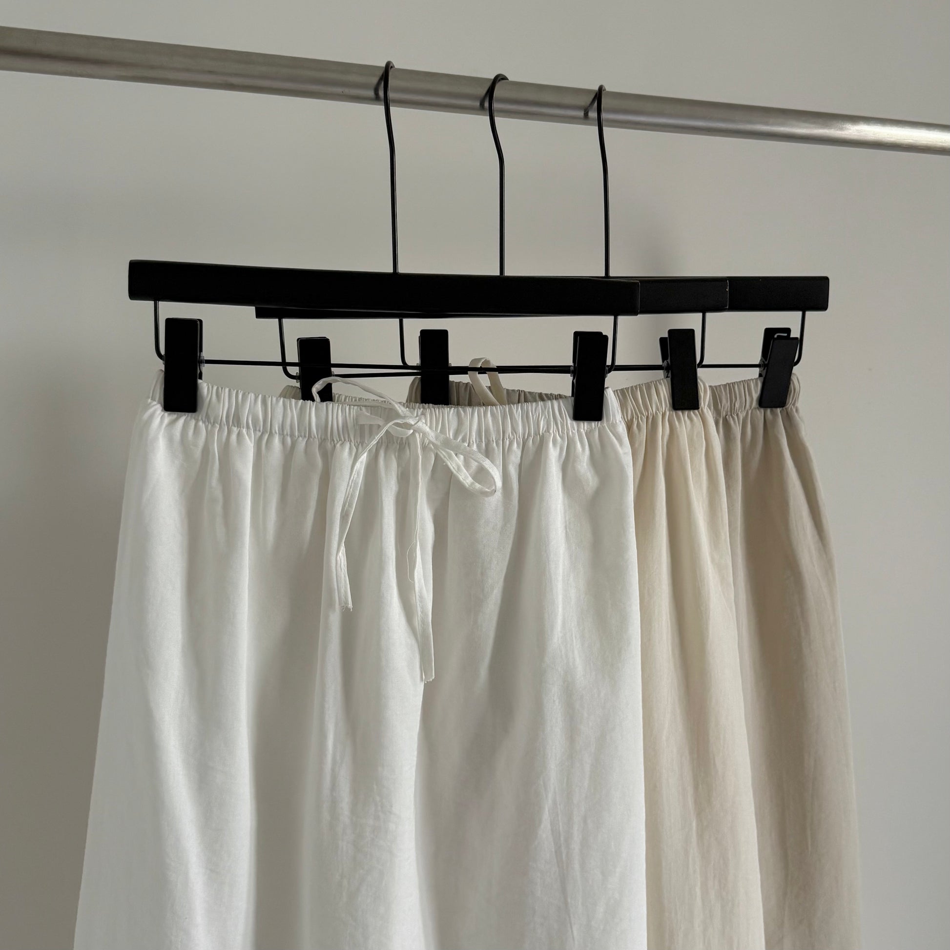 AUG25133 棉麻抽绳质感半身裙 Comfy Cotton Linen Skirt