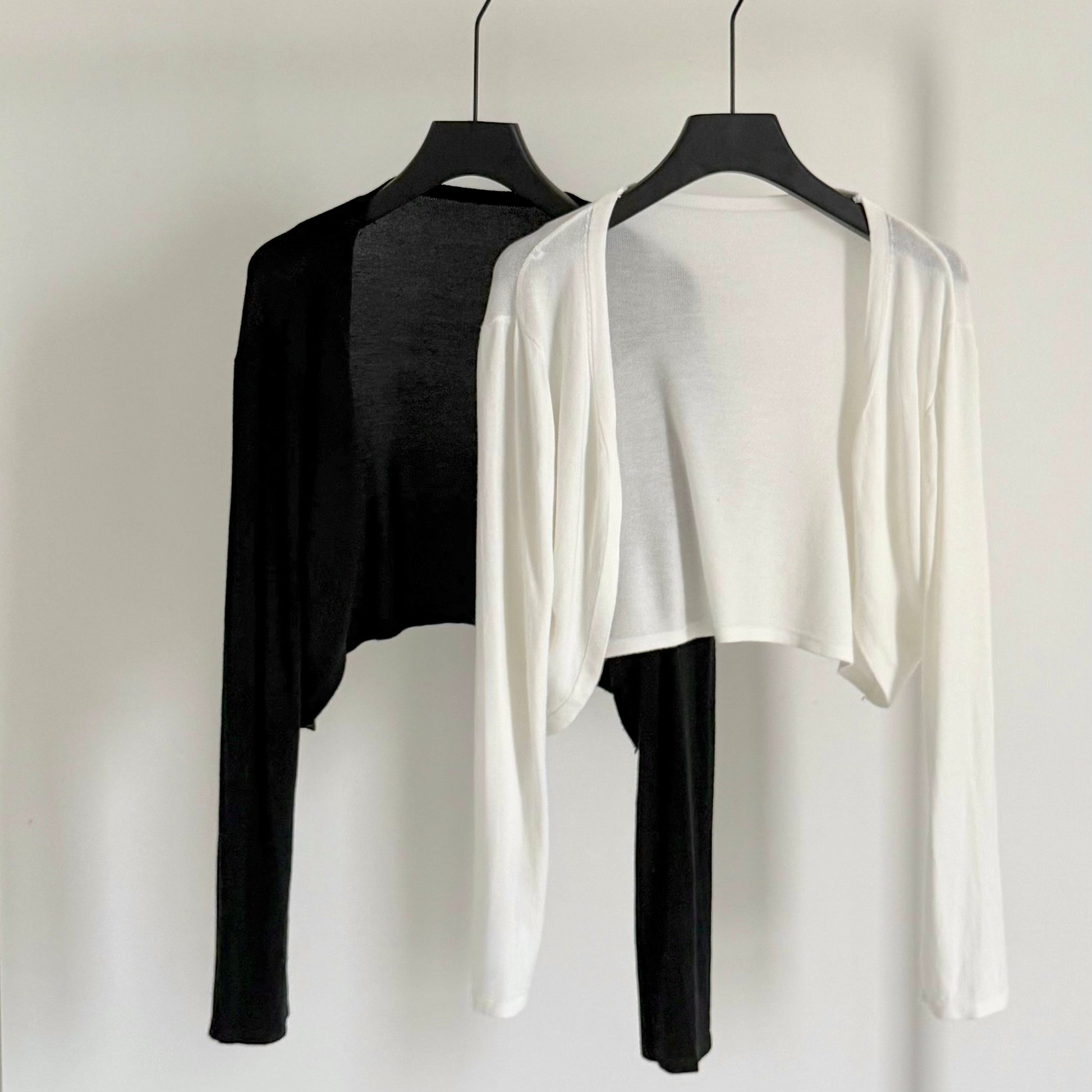 AUG25151 冰丝针织开衫防晒短外套  Ice Silk Knit Cardigan Cooling Short Outerwear