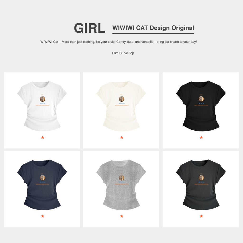 WIWIWI Original Cat | Girl Top（Ready Stock）
